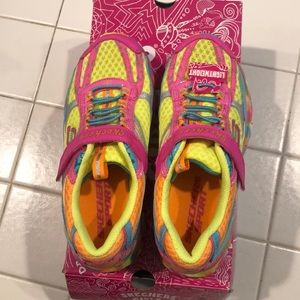 Skechers girls multi color sneakers, lightweight
